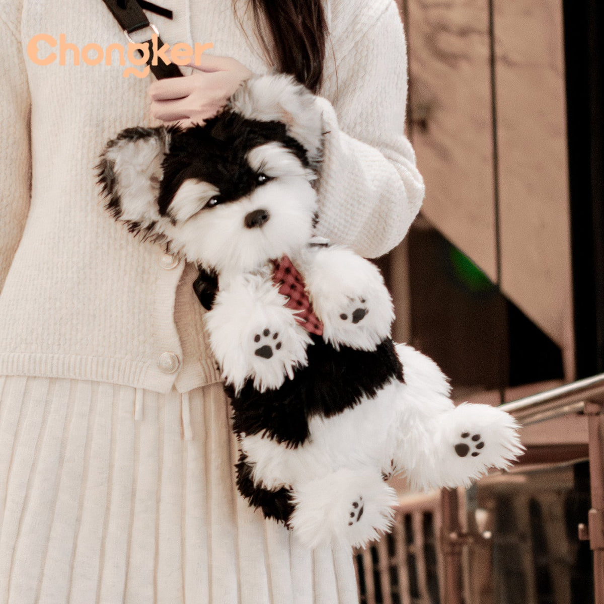 Black & White Schnauzer Backpack – Adorable & Practical