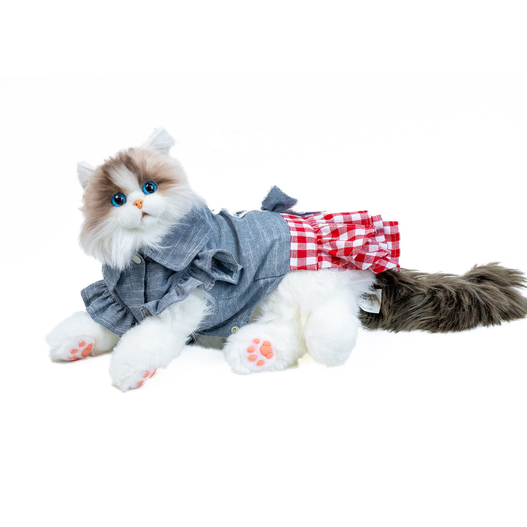 Checkerboard Skirt Red White  for Cat Dog & Pet