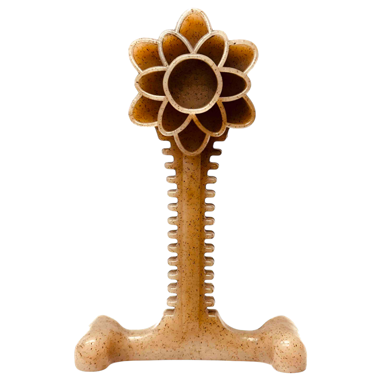 Honey Bone Dental Flower Tower - Indestructible Nylon Dog Chew Toy XL | USA